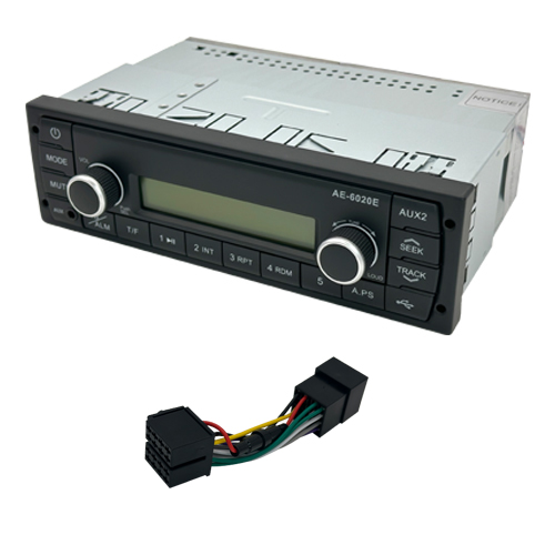 Blue Bird   Dec 2019 - 2024 Radio Bus kit, Din w/ 3 Foot Mic Cable & 9-pos BB Connector