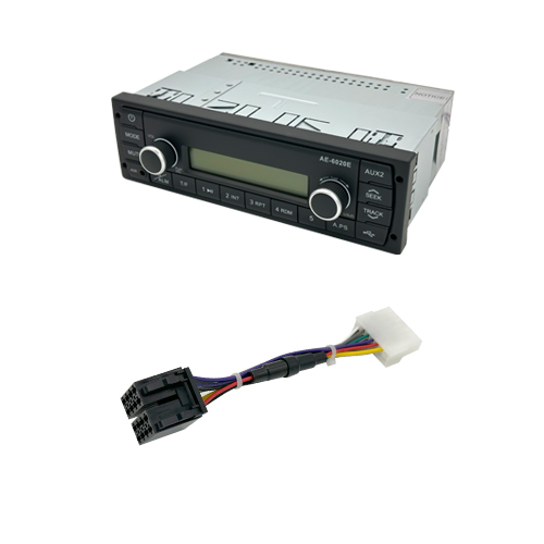 Thomas Built June-Aug 2003 - May 2016 Radio Bus kit,  Din, WH (14-Pos CTR)