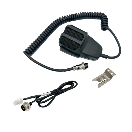 School Bus microphone kit, with Volume Control, microphone,  clip & 6 Ft Cable