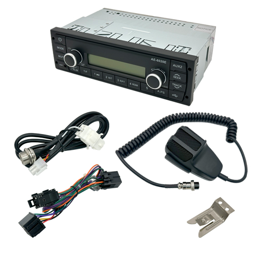 Blue Bird   2001 - 2012 Radio/PA Bus kit, Din, 9-pos BB Connector (Noise Suppression Ready)
