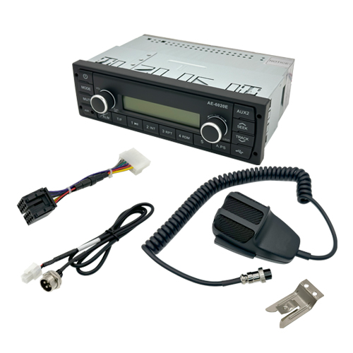 Thomas Built Aug 2003 - May 2016 Radio/PA Bus kit, Din, Mic,Cable,WH (14-Pos CTR)
